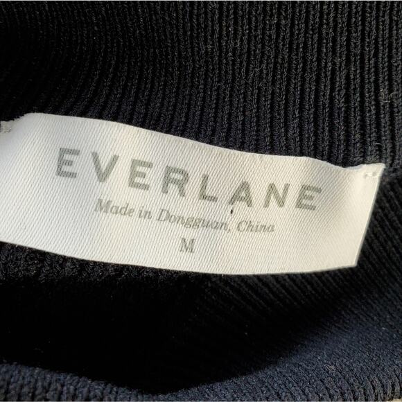 Everlane Breton Ribbed Striped Long Sleeve Cotton Sweater Dress - Picture 10 of 11